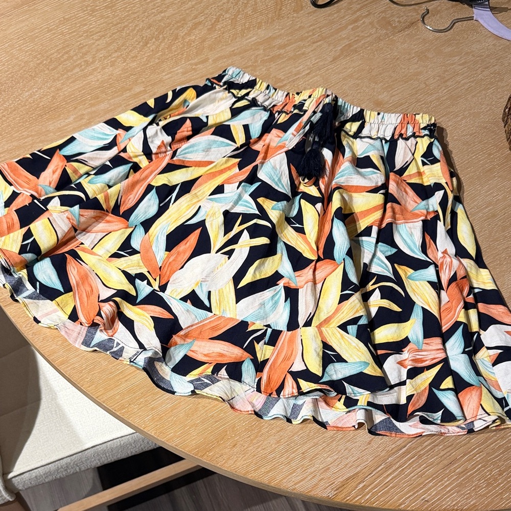 Aakaa Multicolor Floral Skater Skirt